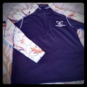True Timber white camo half zip